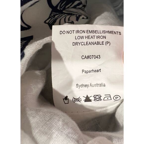 Linen Lux Mini Dress Women Small Coastal Grandma Ruffle Nautical Vacation Resort - Picture 6 of 6